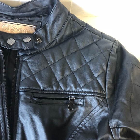 Vegan leather jacket - Picture 3 of 5